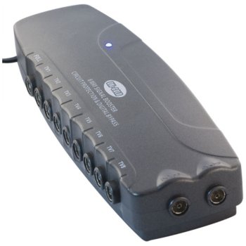 Selectric OXi-GOLD 8 Way Booster Box with Digital Bypass and Circuit Protection