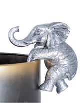Antique Silver Hanging Elephant Pot Decor (to be bought in qtys of 4) - TPR59