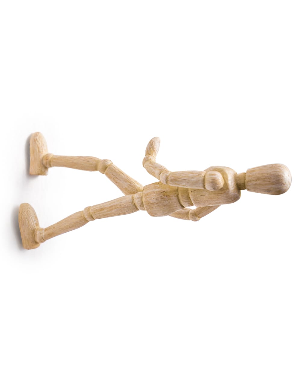 Set of 3 Wall Climbing Wooden Effect Model Men Figures - CRT63