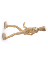 Set of 3 Wall Climbing Wooden Effect Model Men Figures - CRT63