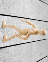 Set of 3 Wall Climbing Wooden Effect Model Men Figures - CRT63