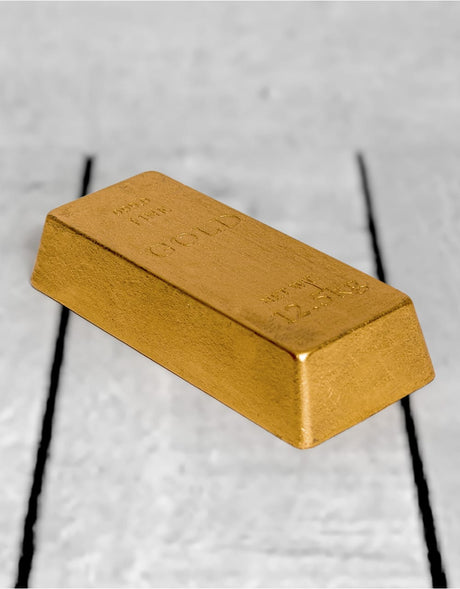 Cast Iron "12.5kg" Gold Bullion Bar Door Stop/Paperweight - STM70