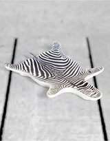 Ceramic Zebra Hide Pattern Trinket Plate (to be bought in qtys of 2) - CRT81