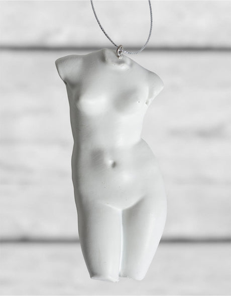 White Female Torso Hanging Decoration (to be bought in qtys of 8) - CRT92