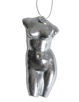Silver Leaf Female Torso Hanging Decoration (to be bought in qtys of 8) - CRT96