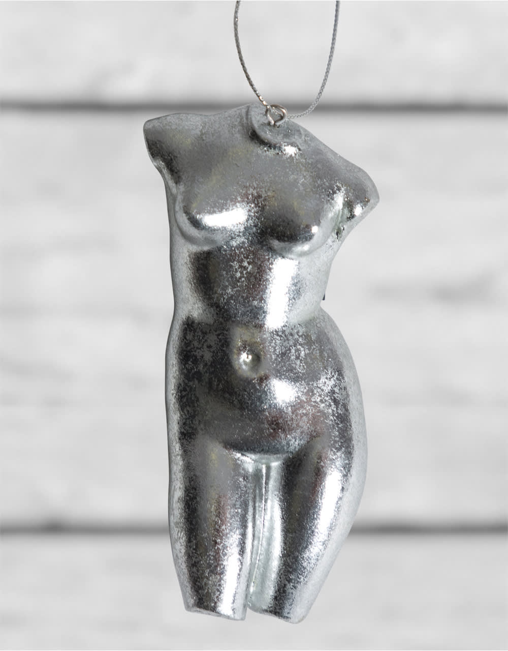 Silver Leaf Female Torso Hanging Decoration (to be bought in qtys of 8) - CRT96