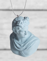 Blue Apollo Bust Hanging Decoration (to be bought in qtys of 8) - CRT99