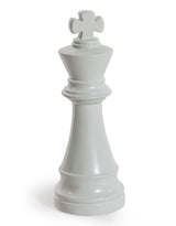 Matt White Large Ceramic King Chess Piece Ornament (to be bought in qtys of 2) - FPC21