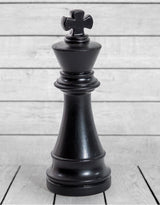 Matt Black Large Ceramic King Chess Piece Ornament (to be bought in qtys of 2) - FPC22