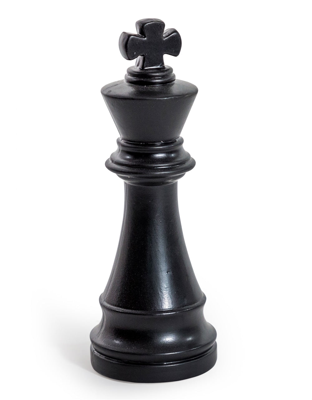 Matt Black Large Ceramic King Chess Piece Ornament (to be bought in qtys of 2) - FPC22