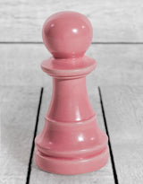 Matt Pink Large Ceramic Pawn Chess Piece Ornament (to be bought in qtys of 4) - FPC55