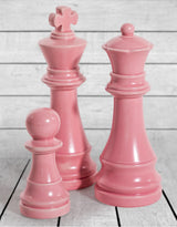 Matt Pink Large Ceramic Pawn Chess Piece Ornament (to be bought in qtys of 4) - FPC55