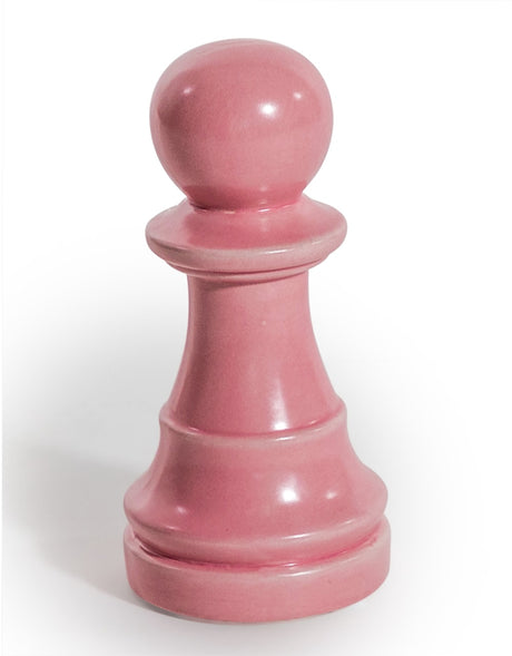 Matt Pink Large Ceramic Pawn Chess Piece Ornament (to be bought in qtys of 4) - FPC55