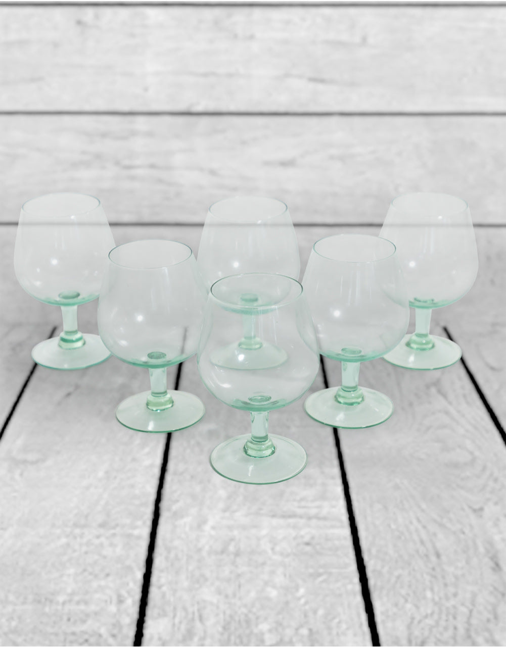 Set of 6 Recycled Glass Gin Goblets - GW137