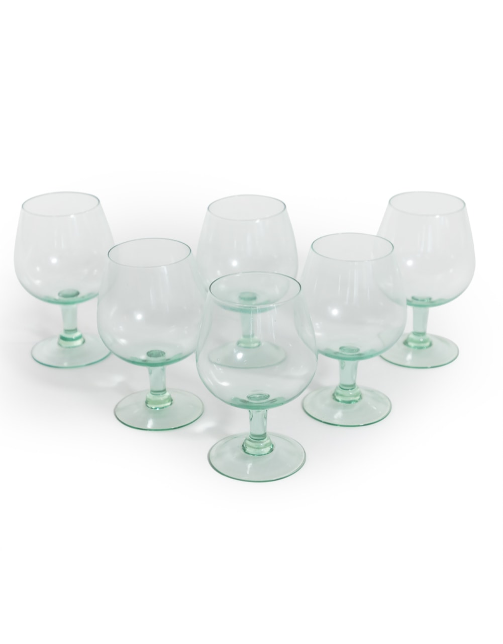 Set of 6 Recycled Glass Gin Goblets - GW137