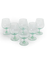 Set of 6 Recycled Glass Gin Goblets - GW137