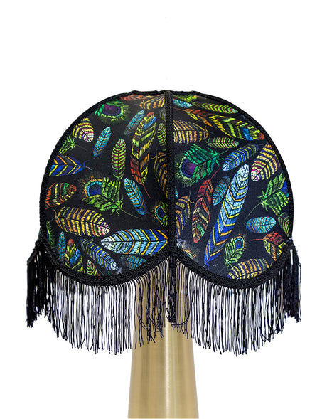 Feather Design Frilled Lampshade (Use As Pendant or Shade) - PJB16