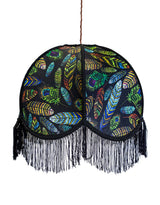 Feather Design Frilled Lampshade (Use As Pendant or Shade) - PJB16