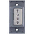 Selectric GRID360 Satin Chrome 13A Fused Connection Unit Module with Grey Insert