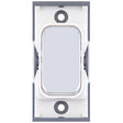 Selectric GRID360 Polished Chrome 10A Retractive Switch Module with White Insert