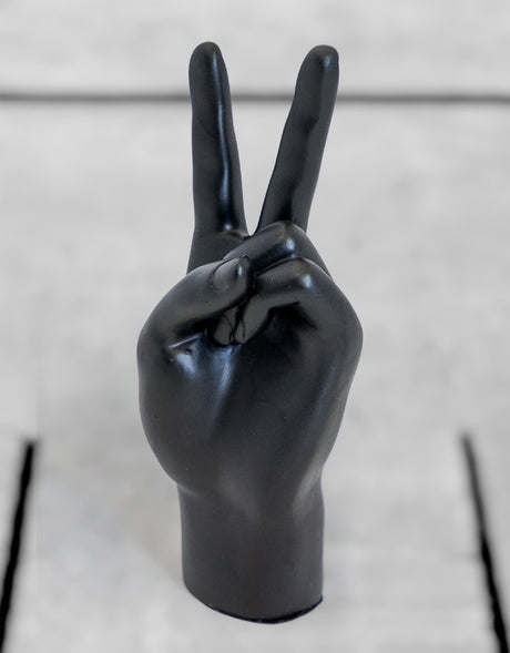 Black "Peace" Hand Figure - FL103B