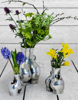 Antique Silver Small "Love Handles" Booty Vase (to be bought in qtys of 2) - BBR16