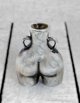 Antique Silver Small "Love Handles" Booty Vase (to be bought in qtys of 2) - BBR16