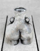 Antique Silver Medium "Love Handles" Booty Vase - BBR17