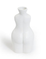 Matt White Small Female Body Ceramic Stem Vase - BBR19