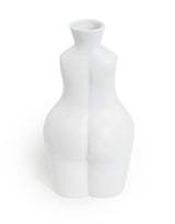 Matt White Medium Female Body Ceramic Stem Vase - BBR20