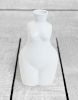 Matt White Medium Female Body Ceramic Stem Vase - BBR20