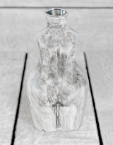 Antique Silver Medium Female Body Ceramic Stem Vase - BBR26