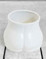 Matt White Medium Booty Flower Pot/Storage Jar - BBR29