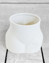 Matt White Medium Booty Flower Pot/Storage Jar - BBR29