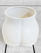 Matt White Large Booty Flower Pot/Storage Jar - BBR30