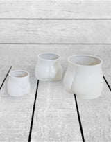 Matt White Large Booty Flower Pot/Storage Jar - BBR30