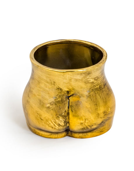 Antique Gold Medium Booty Flower Pot/Storage Jar - BBR32
