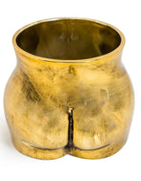 Antique Gold Large Booty Flower Pot/Storage Jar - BBR33