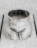 Antique Silver Small Booty Flower Pot/Storage Jar - BBR34