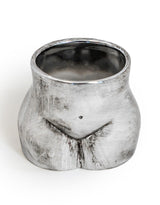 Antique Silver Small Booty Flower Pot/Storage Jar - BBR34