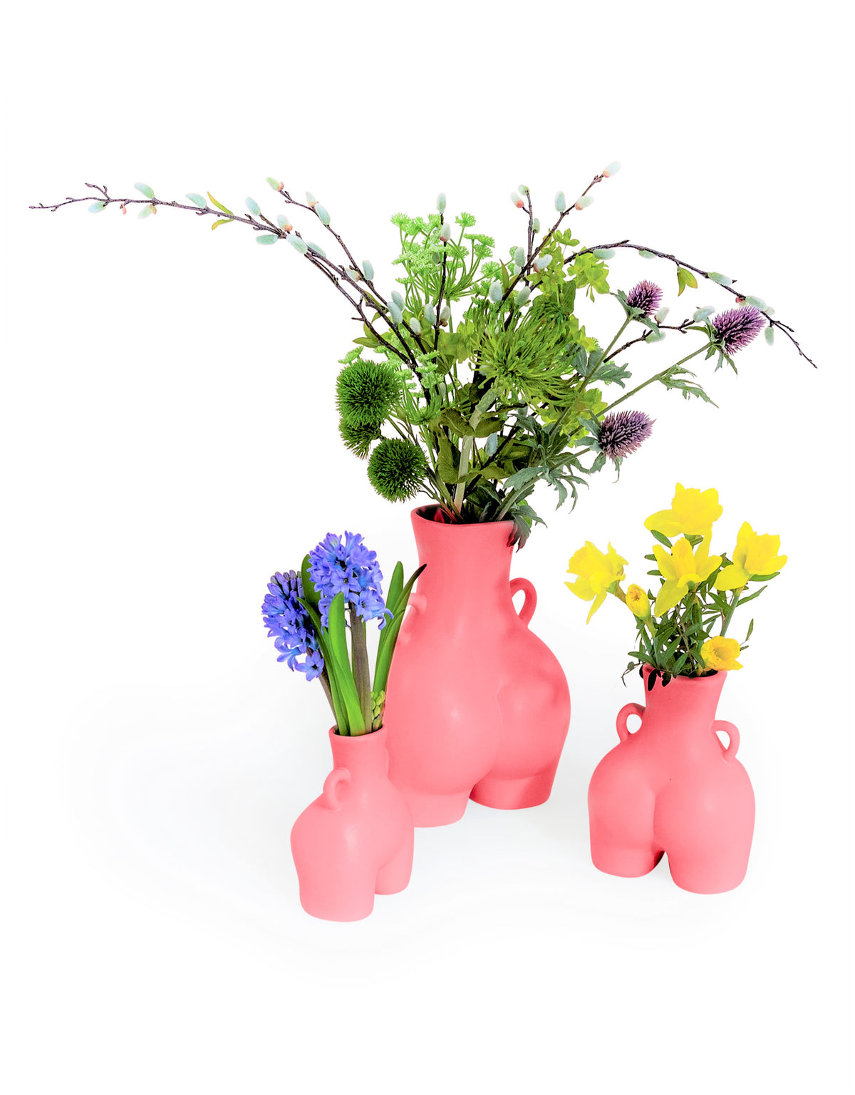 Pink Small "Love Handles" Booty Vase (to be bought in qtys of 2) - BBR40