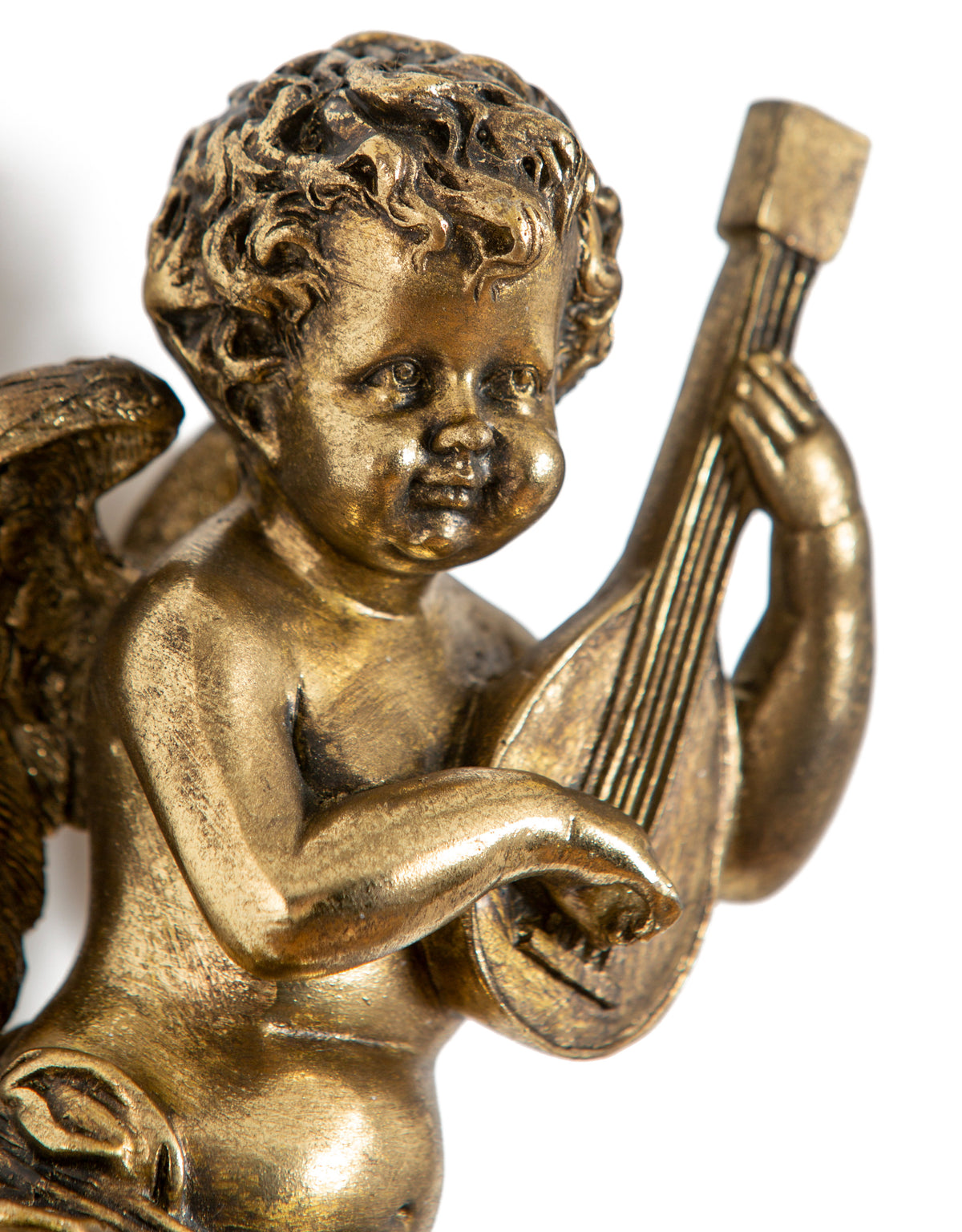 Gold Cherub Guitar Wall Figure - DVM43