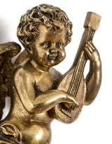 Gold Cherub Guitar Wall Figure - DVM43
