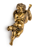 Gold Cherub Guitar Wall Figure - DVM43