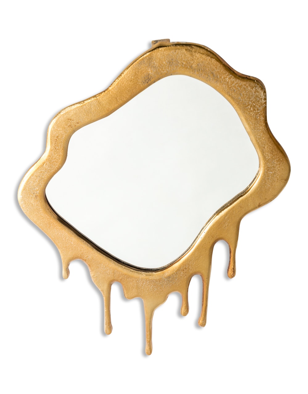Large Gold "Dali" Drip Aluminium Wall Mirror - DRP15