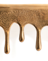 Gold "Dali" Drip Small Rectangular Aluminium Wall Shelf - DRP17