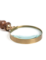 Antiqued Traditional Magnifying Glass with Wooden Handle - FMH20
