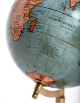 Antique Globe on Wooden Stand - FMH14