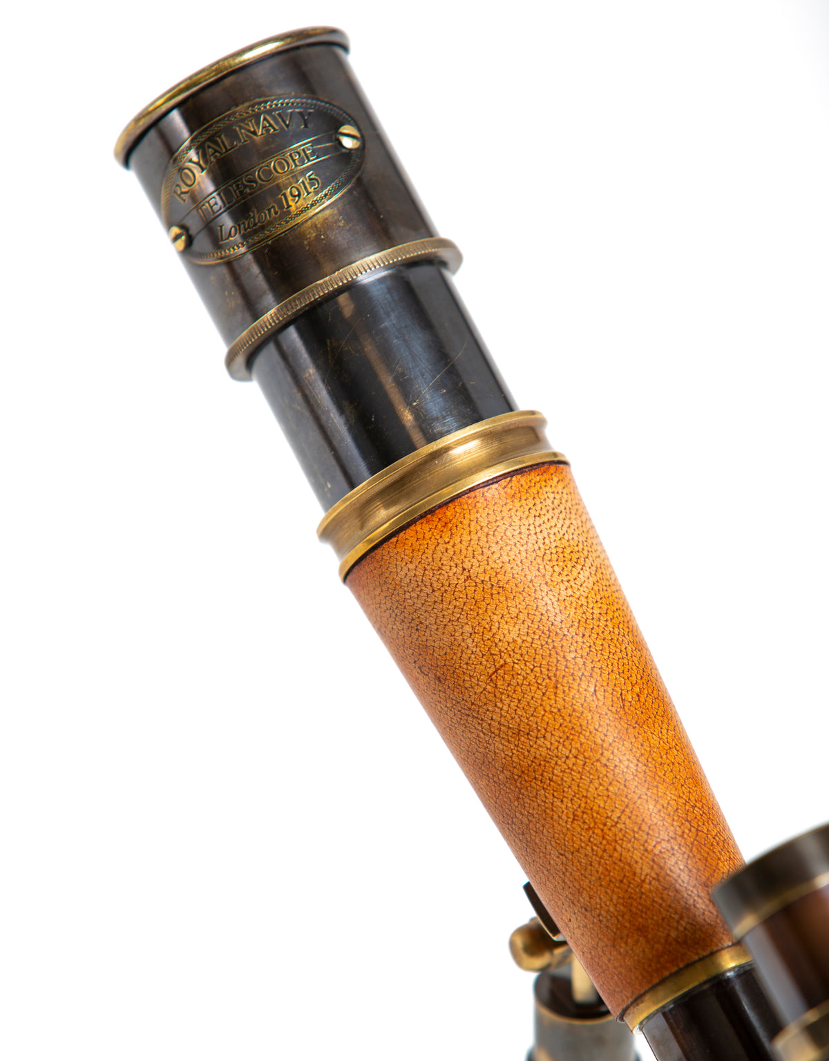 Antiqued Ornamental Telescope on Metal Stand - FMH18