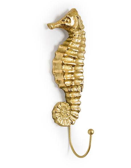 Gold Sea Horse Coat Hook (to be bought in qtys of 8) - TPR101